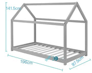 'Hannigan' Kid Bed Frame White Single by sue-e furniture