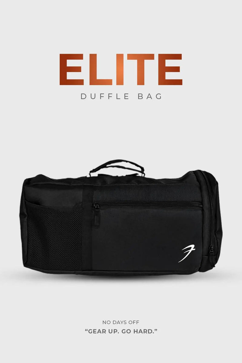 Elite Duffle Bag Black by Fuaark Nz