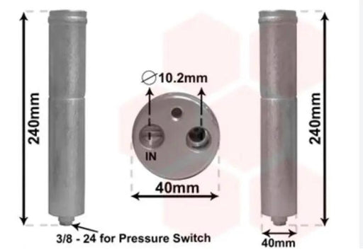 Dryer, air conditioning THERMOTEC 921314M420 T30 X-TRAIL QR25DE by JBH AUTO PARTS