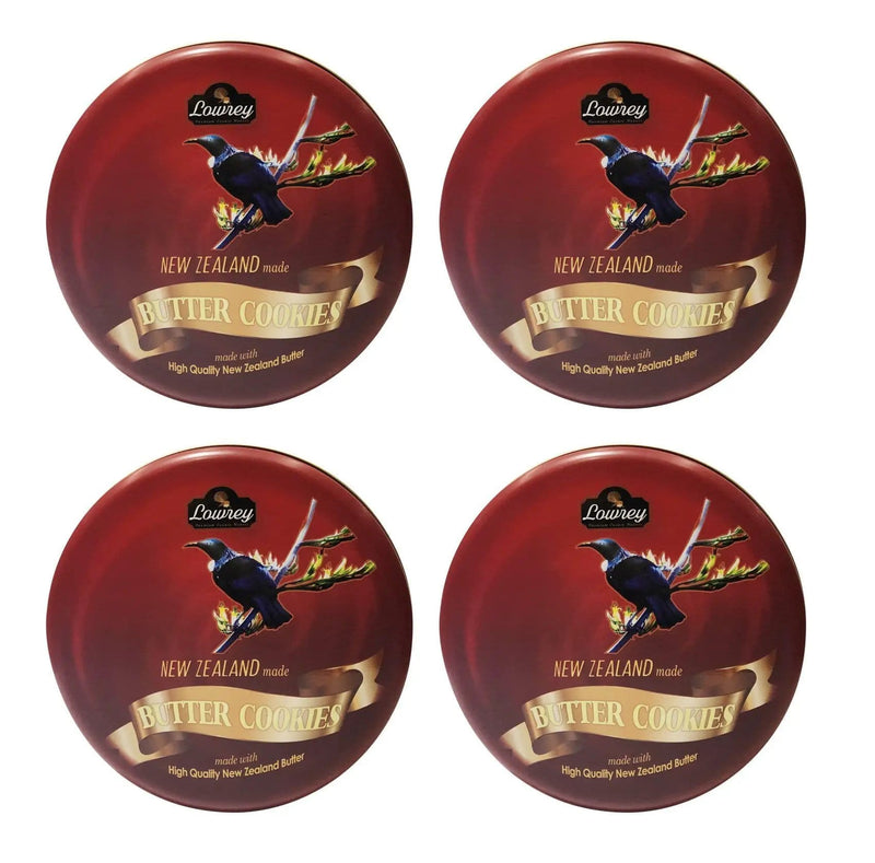 Lowrey Foods Butter Cookies Lowrey Original Butter Cookies 4-Tin Gift Pack | Same Flavour Lowrey Original Butter Cookies 4-Tin Gift Pack | Same Flavour