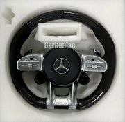 Mercedes-Benz Steering Wheel (Carbon Fiber+Alcantara) #52 by CARBONISE