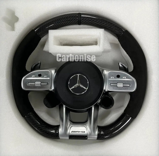 Mercedes-Benz Steering Wheel (Carbon Fiber+Alcantara) #52 by CARBONISE