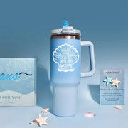 Blue Theme Aroma Candle Bath Gift Box by Poppy Gifts