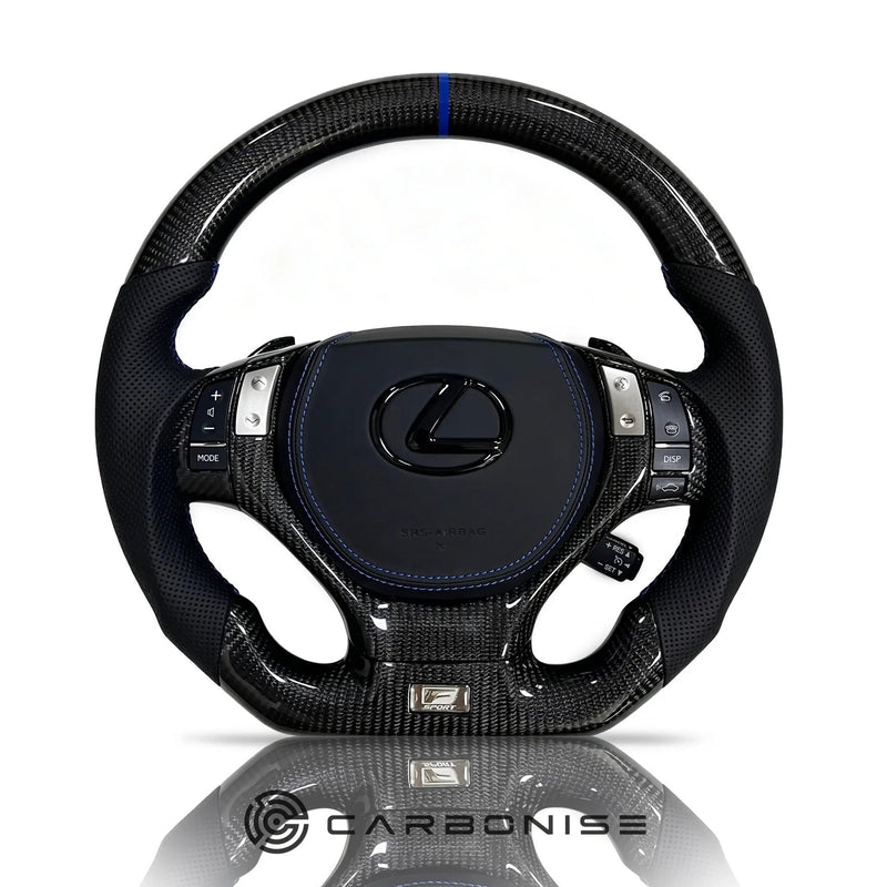 Lexus GS/ES/RX Steering Wheel (Carbon Fiber+Perforated Leather) by CARBONISE