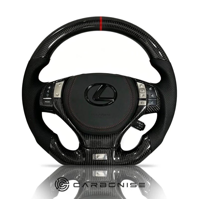 Lexus GS/ES/RX Steering Wheel (Carbon Fiber+Perforated Leather) by CARBONISE