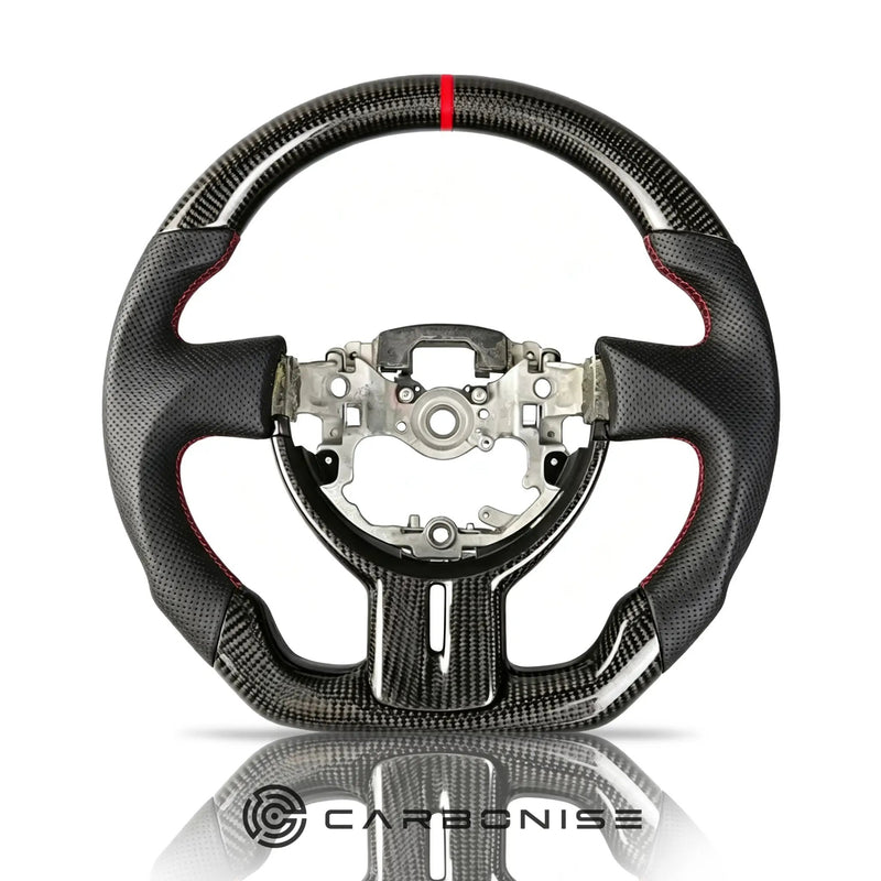 Toyota GT86 Steering Wheel (Carbon Fiber+Perforated Leather) #01 by CARBONISE