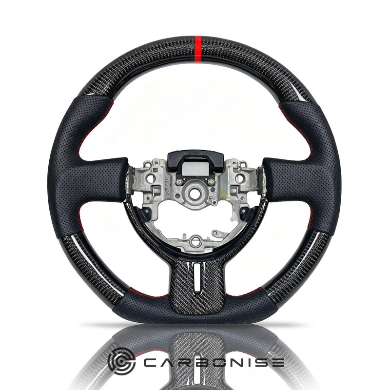 Toyota GT86 Carbon fiber Steering Wheel (Carbon Fiber+Perforated Leather) #02 by CARBONISE