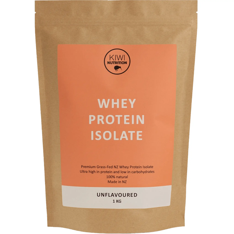 Whey Protein Isolate - Unflavoured 1kg by Kiwi Nutrition
