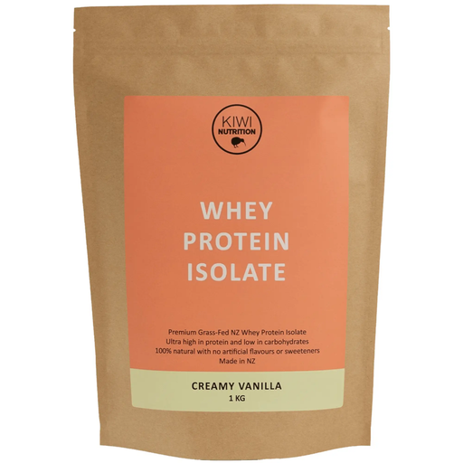 Whey Protein Isolate - Vanilla 1kg by Kiwi Nutrition