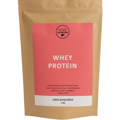 Whey Protein Powder - Unflavoured 1kg by Kiwi Nutrition
