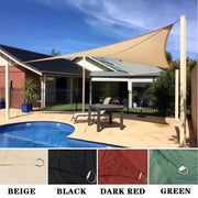 4 Colours 5*5*5m Sand Triangle Sun Shade Sail UV Block for Outdoor Patio Garden by dealonline.co.nz