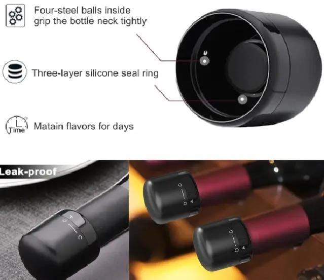 g8buynz Champagne Stopper Wine stoppers 2 Pack Reusable Wine Corks wist Top Wine Sealer Champagne Stopper Wine stoppers 2 Pack Reusable Wine Corks wist Top Wine Sealer