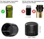 g8buynz Champagne Stopper Wine stoppers 2 Pack Reusable Wine Corks wist Top Wine Sealer Champagne Stopper Wine stoppers 2 Pack Reusable Wine Corks wist Top Wine Sealer