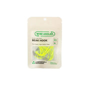 Beak Hook - Extra Long Point Fluro Green by WISE ANGLER