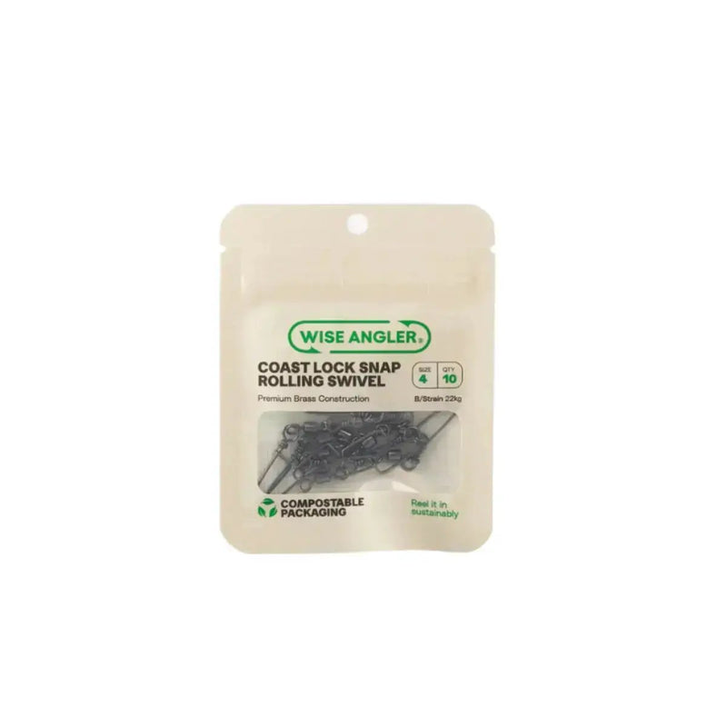Coast Lock Snap Rolling Swivel by WISE ANGLER