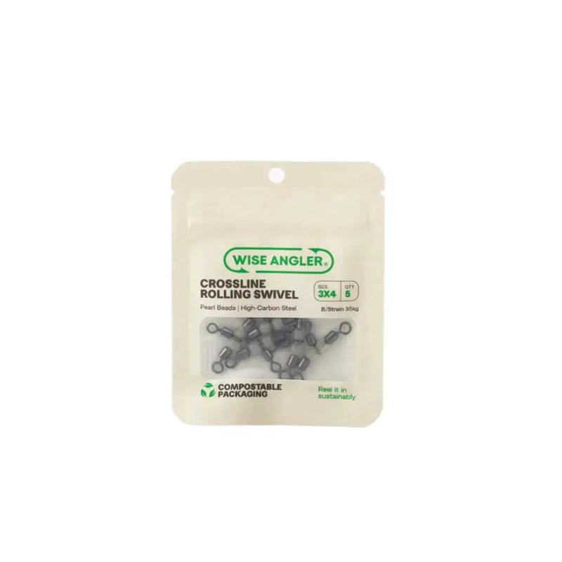 Crossline Rolling Swivel with Pearl Beads by WISE ANGLER