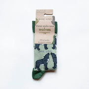 Save the Wolves Bamboo Socks by Barekind NZ