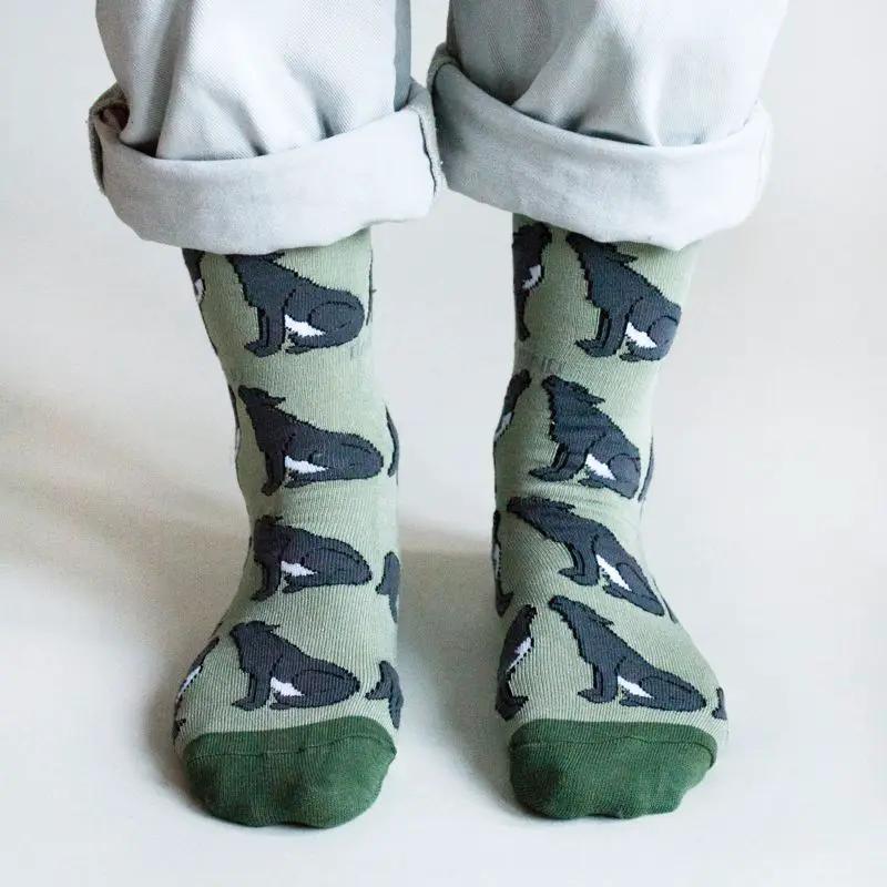 Save the Wolves Bamboo Socks by Barekind NZ