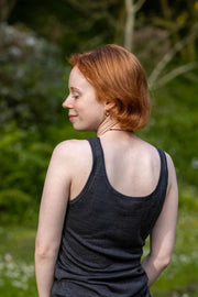 Women's Scoop Neck Tank Top - 100% Merino Wool, Slate Grey by Merino 365 NZ