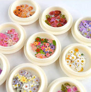 3D Ultra Thin Wood Pulp Flower Colorful Mixed Flowers Leaves Flakes by Resin Art NZ