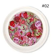 3D Ultra Thin Wood Pulp Flower Colorful Mixed Flowers Leaves Flakes by Resin Art NZ