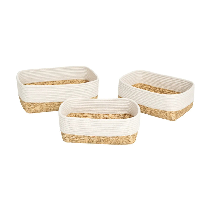 Frankly Cotton Woven Storage Baskets Natural by Nest & Stem Homewares