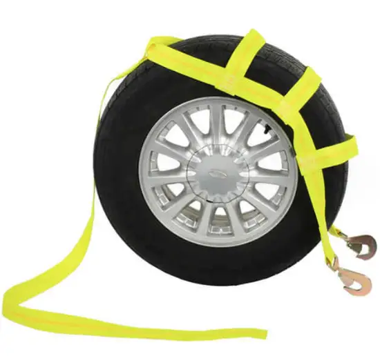 Tow Dolly Basket Straps with Flat Hook Car Dolly Straps Universal Fit Most 14"-17" Wheels by salelink.co.nz