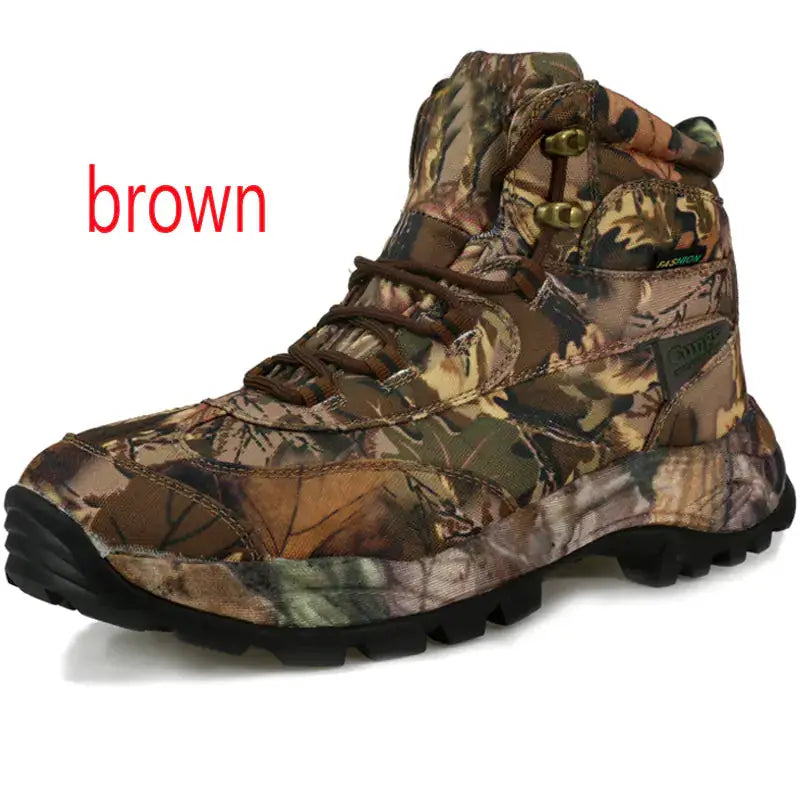 Men's Off-road Hiking Boots - Durable Camouflage Outdoor Tactical Boots by Mead's Supply & Equipment Outfitters limited