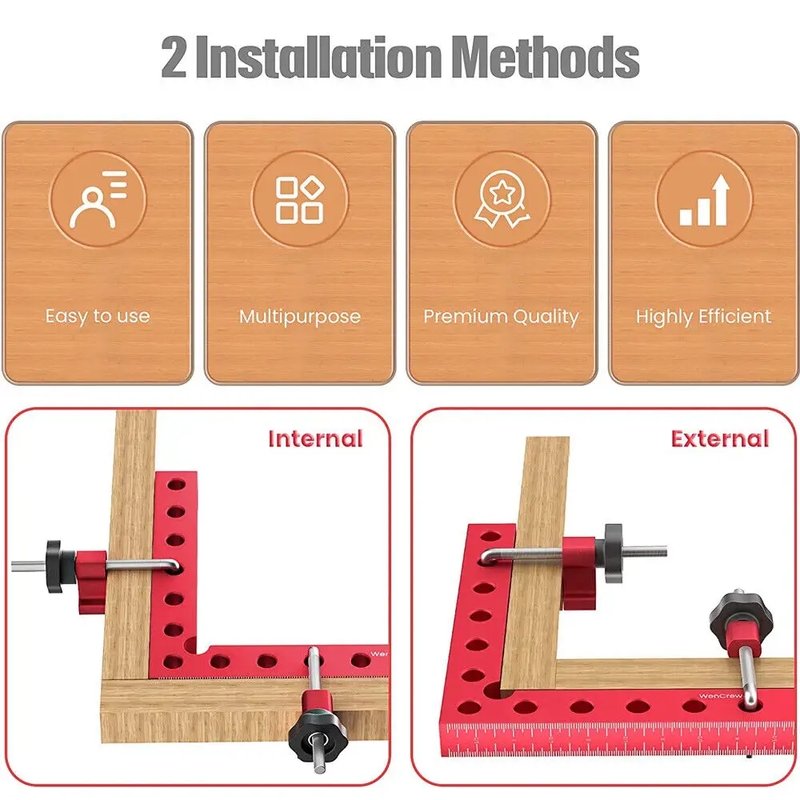 90 Degree Positioning Squares Right Angle Clamp Woodworking Carpenter Tool by salelink.co.nz