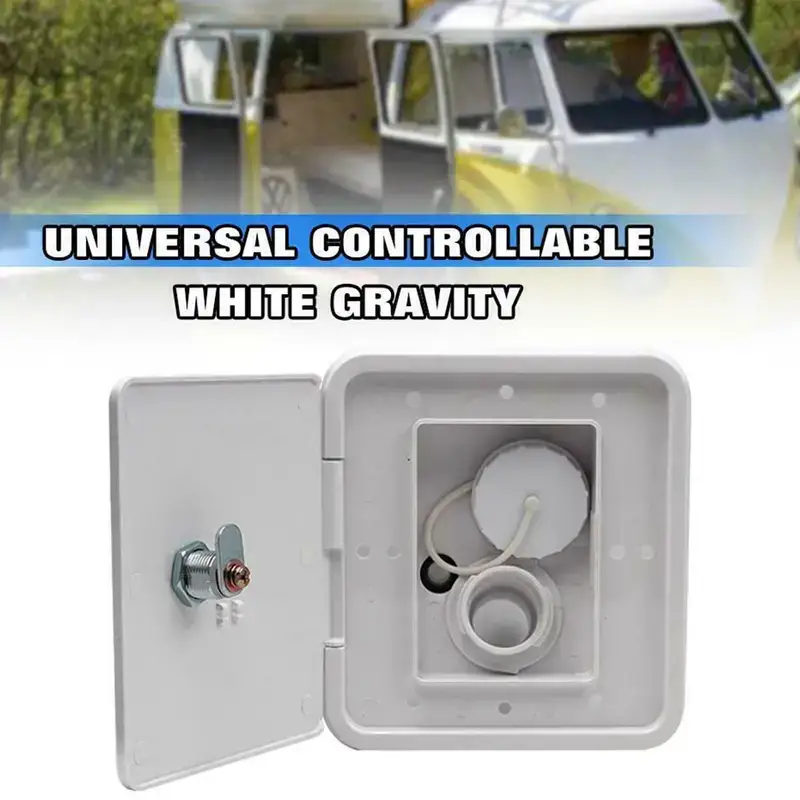 RV Gravity Water Inlet Hatch White Caravan Accessories Parts by salelink.co.nz