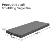 SportZone.co.nz Furniture > Mattresses > King Single Mattress 10cm Small King Single BedStory 3-Fold Mattress Folding Foam Bed Washable Cover, 190x80cm 10cm Small King Single BedStory 3-Fold Mattress Folding Foam Bed Washable Cover, 190x80cm