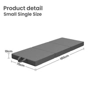 SportZone.co.nz Furniture > Mattresses > Single Mattress 10cm Small Single BedStory 3-Fold Mattress Folding Foam Bed Washable Cover, 180x70cm 10cm Small Single BedStory 3-Fold Mattress Folding Foam Bed Washable Cover, 180x70cm