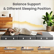 SportZone.co.nz Furniture > Mattresses > Single Mattress 10cm Small Single BedStory 3-Fold Mattress Folding Foam Bed Washable Cover, 180x70cm 10cm Small Single BedStory 3-Fold Mattress Folding Foam Bed Washable Cover, 180x70cm