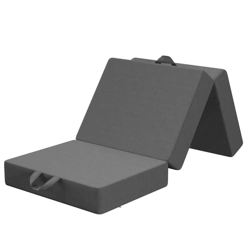 SportZone.co.nz Furniture > Mattresses > King Single Mattress BedStory Folding Mattress Small King Single Trifold Mattress Firm Support Foam Washable Cover 15cm BedStory Folding Mattress Small King Single Trifold Mattress Firm Support Foam Washable Cover 15cm