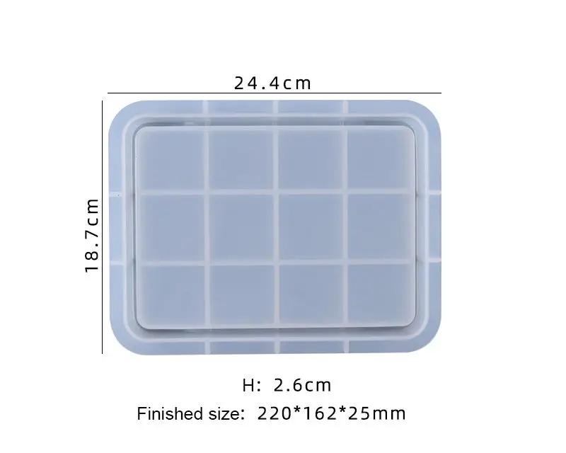 Rectangular Serving Board Coaster Tray Moulds - 02 by Resin Art NZ