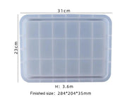 Rectangular Serving Board Coaster Tray Moulds - 02 by Resin Art NZ