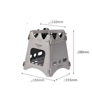 Widesea Portable Camping Wood Stove - Foldable Outdoor Cooking Stove for Camping & Hiking by Mead's Supply & Equipment Outfitters limited