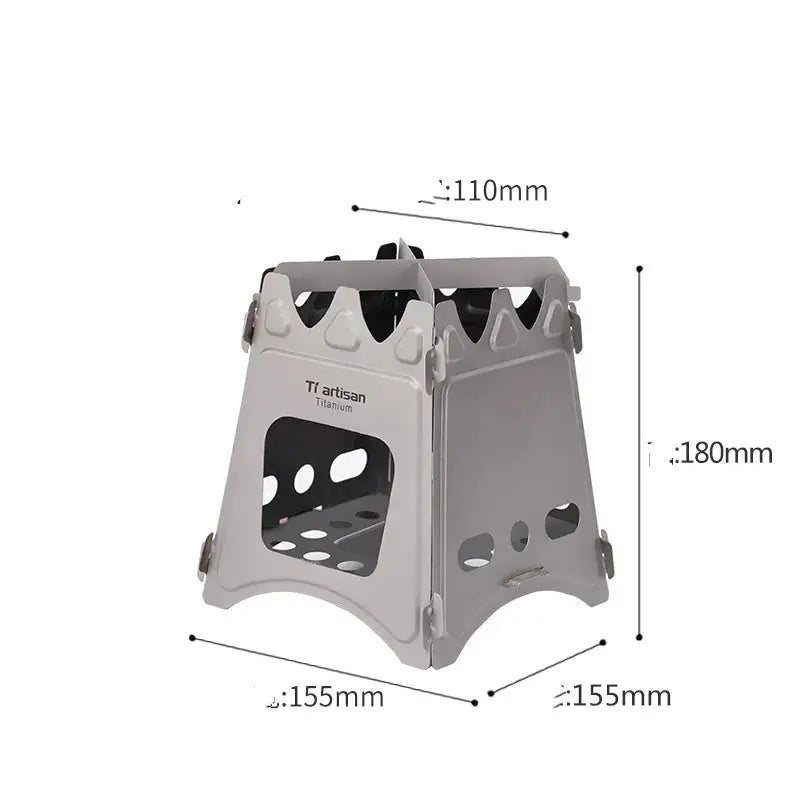 Widesea Portable Camping Wood Stove - Foldable Outdoor Cooking Stove for Camping & Hiking by Mead's Supply & Equipment Outfitters limited