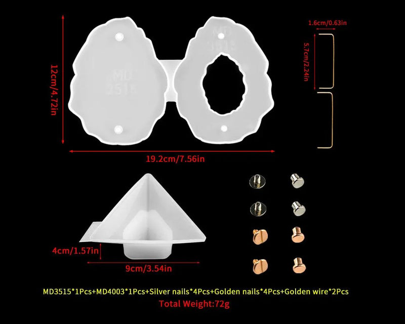 Set of Photo Frame Moulds Picture Moulds DIY Picture Frame Mould Silicone Mould for Making Personalized Souvenir Handmade Crafts Home Decoration by Resin Art NZ