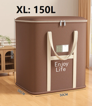 Ecotrek Extra Large Foldable Zipper Storage Bag – Wardrobe Organiser & Moving Box YN01605 by ECOTREK