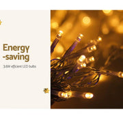 SportZone.co.nz Occasions > Christmas > Outdoor Decorations & Lights 3X6M Christmas Lights Curtain Light Warm White 600 LED Jingle Jollys 3X6M Christmas Lights Curtain Light Warm White 600 LED Jingle Jollys