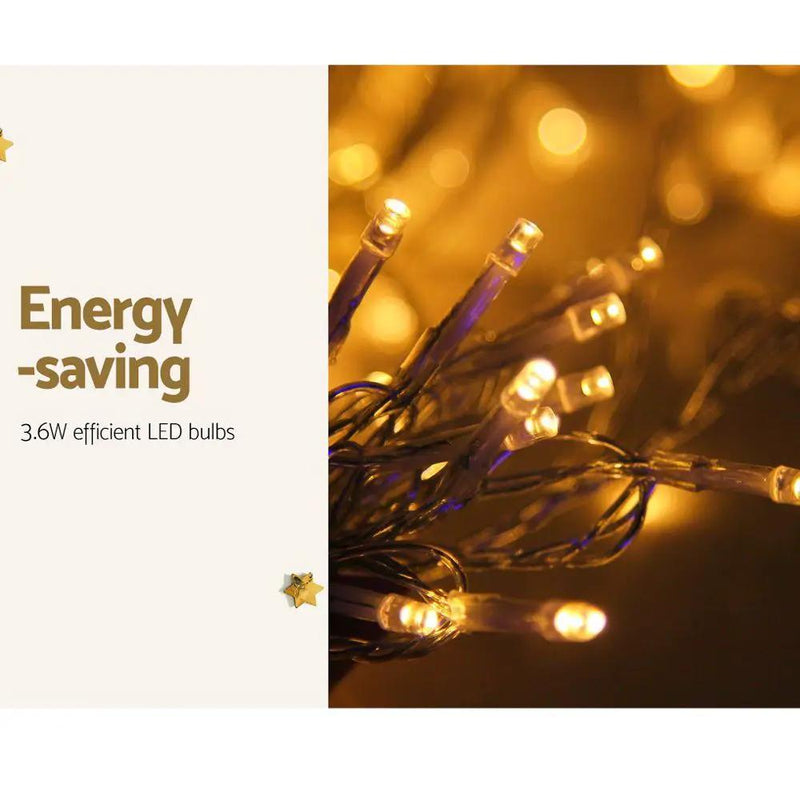 SportZone.co.nz Occasions > Christmas > Outdoor Decorations & Lights 3X6M Christmas Lights Curtain Light Warm White 600 LED Jingle Jollys 3X6M Christmas Lights Curtain Light Warm White 600 LED Jingle Jollys