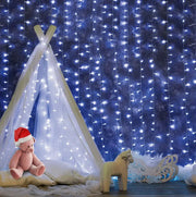 SportZone.co.nz Occasions > Christmas > Outdoor Decorations & Lights Jingle Jollys 6X3M Christmas Lights Curtain Light Cool White 600 LED Jingle Jollys 6X3M Christmas Lights Curtain Light Cool White 600 LED