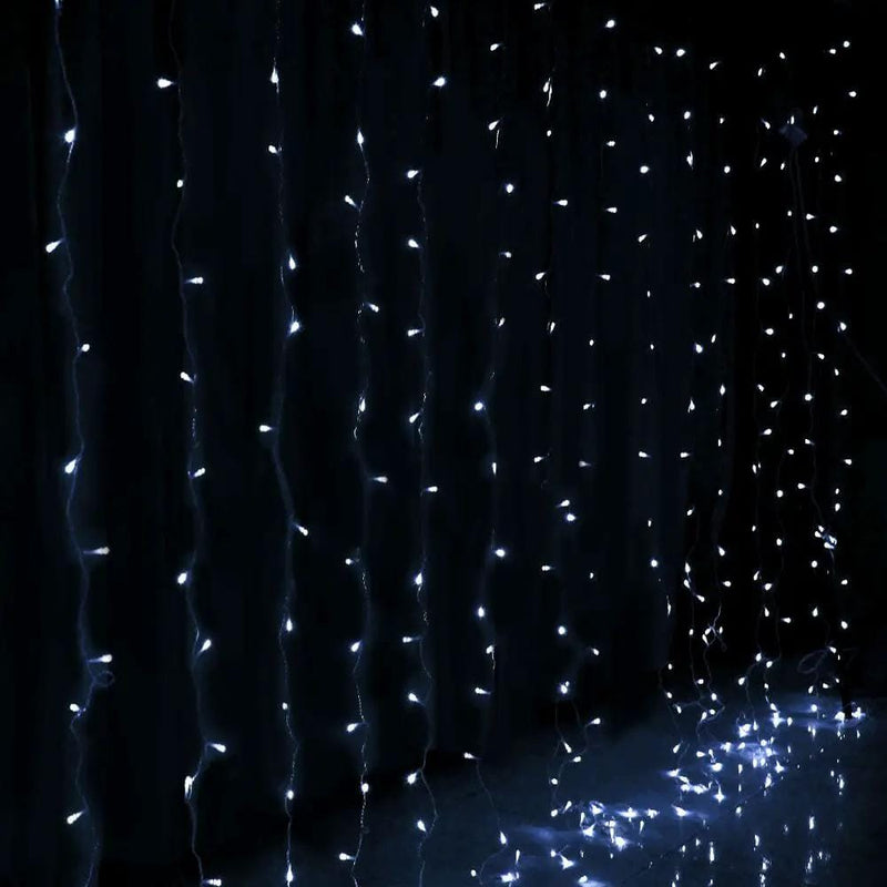 SportZone.co.nz Occasions > Christmas > Outdoor Decorations & Lights Jingle Jollys 6X3M Christmas Lights Curtain Light Cool White 600 LED Jingle Jollys 6X3M Christmas Lights Curtain Light Cool White 600 LED