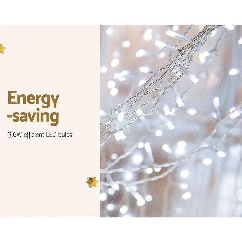 SportZone.co.nz Occasions > Christmas > Outdoor Decorations & Lights Jingle Jollys 6X3M Christmas Lights Curtain Light Cool White 600 LED Jingle Jollys 6X3M Christmas Lights Curtain Light Cool White 600 LED