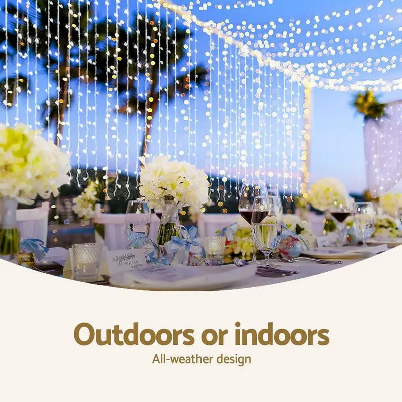 SportZone.co.nz Occasions > Christmas > Outdoor Decorations & Lights Jingle Jollys 6X3M Christmas Lights Curtain Light Cool White 600 LED Jingle Jollys 6X3M Christmas Lights Curtain Light Cool White 600 LED
