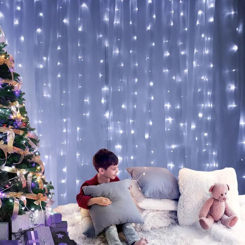 SportZone.co.nz Occasions > Christmas > Outdoor Decorations & Lights Jingle Jollys 6X3M Christmas Lights Curtain Light Cool White 600 LED Jingle Jollys 6X3M Christmas Lights Curtain Light Cool White 600 LED