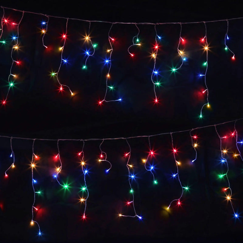 SportZone.co.nz Occasions > Christmas > Outdoor Decorations & Lights 20M Christmas Lights Icicle Light 800 LED Multi-coloured Jingle Jollys 20M Christmas Lights Icicle Light 800 LED Multi-coloured Jingle Jollys