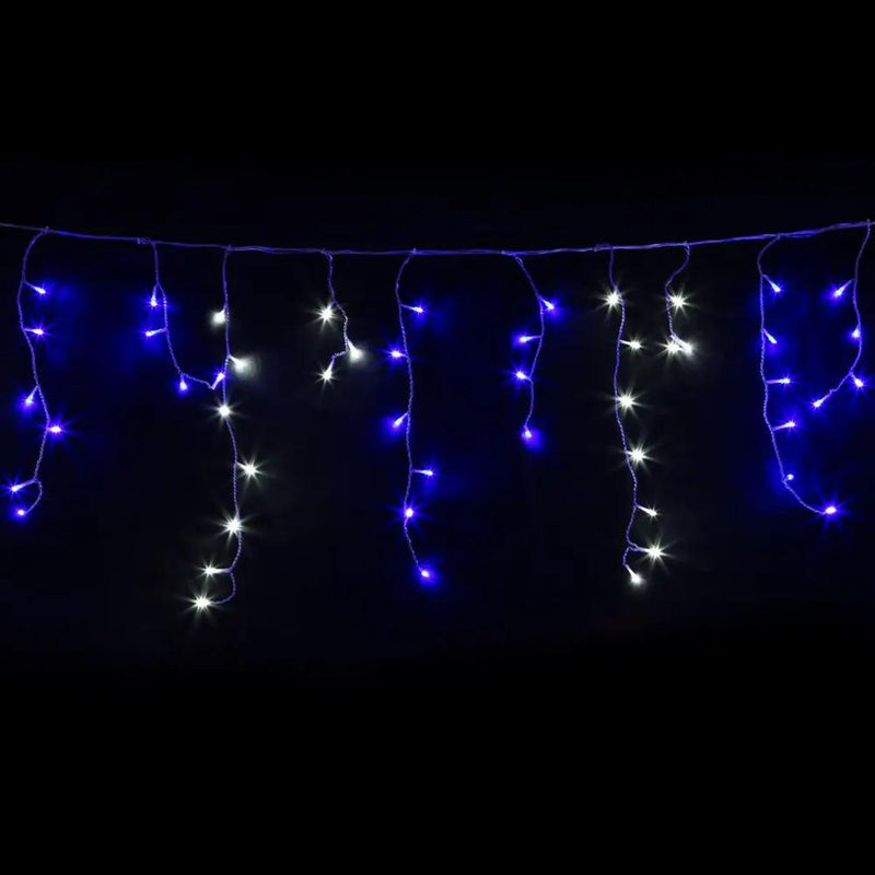 SportZone.co.nz Occasions > Christmas > Outdoor Decorations & Lights 20M Christmas Lights Icicle Light 800 LED Blue White Decor Jingle Jollys 20M Christmas Lights Icicle Light 800 LED Blue White Decor Jingle Jollys