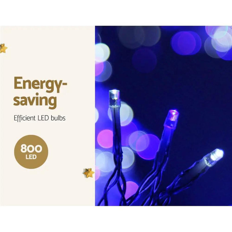 SportZone.co.nz Occasions > Christmas > Outdoor Decorations & Lights 20M Christmas Lights Icicle Light 800 LED Blue White Decor Jingle Jollys 20M Christmas Lights Icicle Light 800 LED Blue White Decor Jingle Jollys